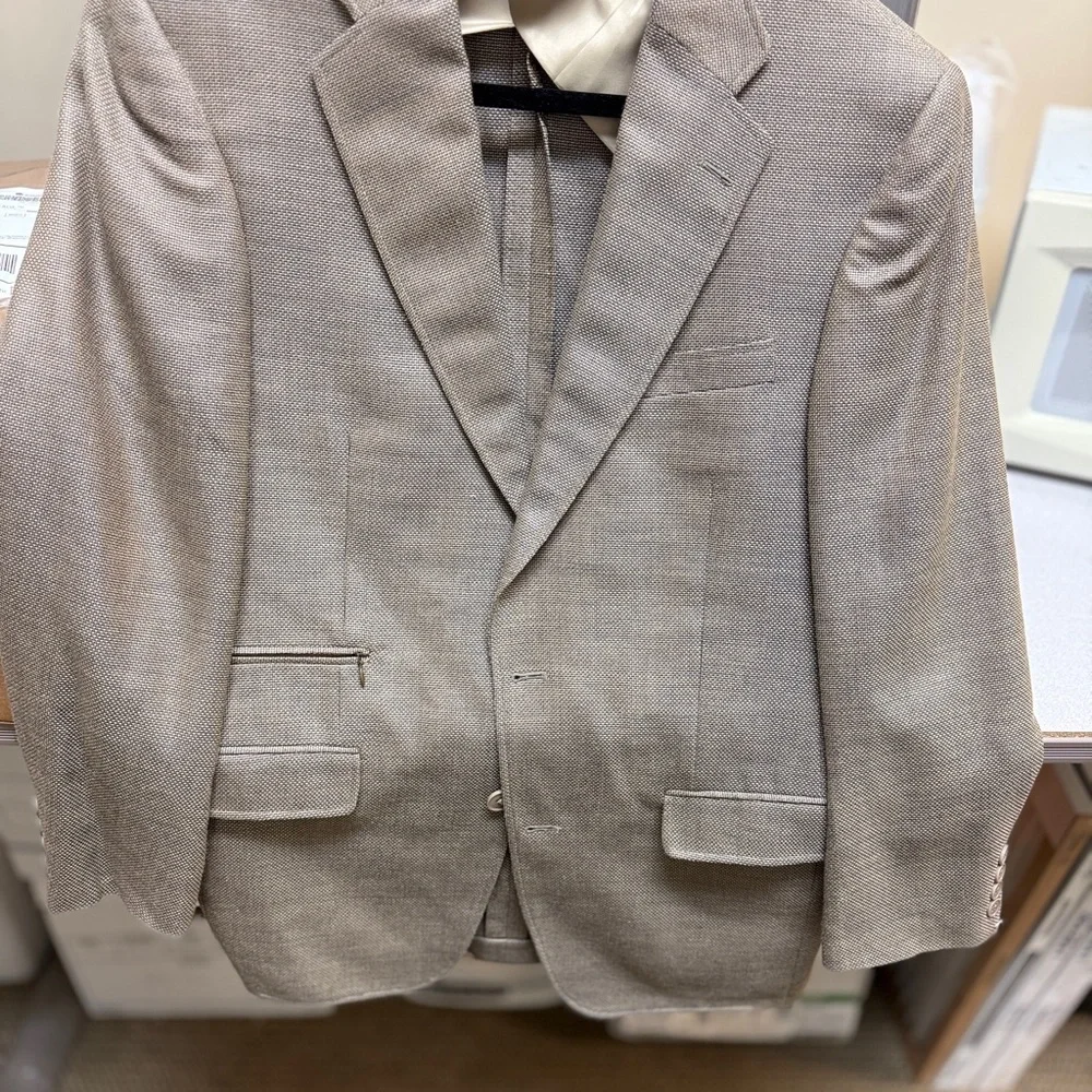 Murano Tan/Patterned Men's Blazer 38 R